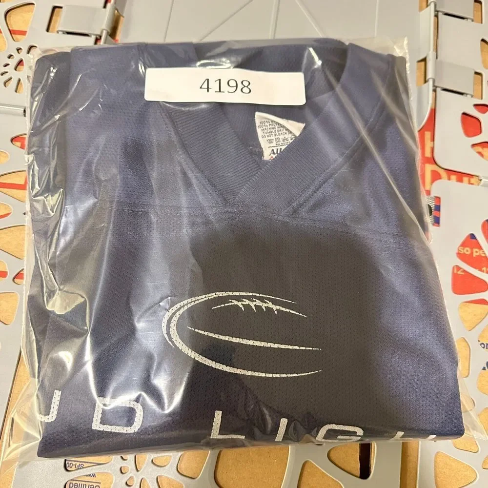 Bud‎ Light Alleson Athletic Football Jersey Men's XL Navy Nylon #82 Short Sleeve